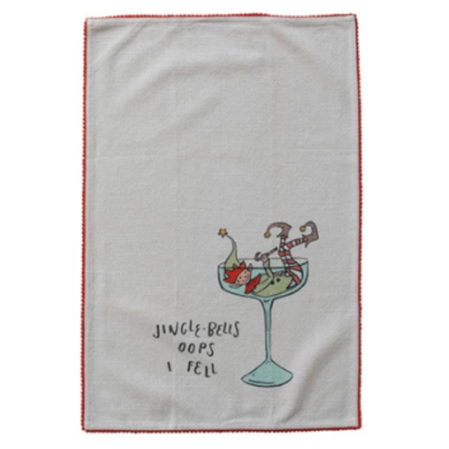 Tea Towel w/ Tipsy Saying