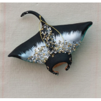 Glass Manta Ray Ornament
