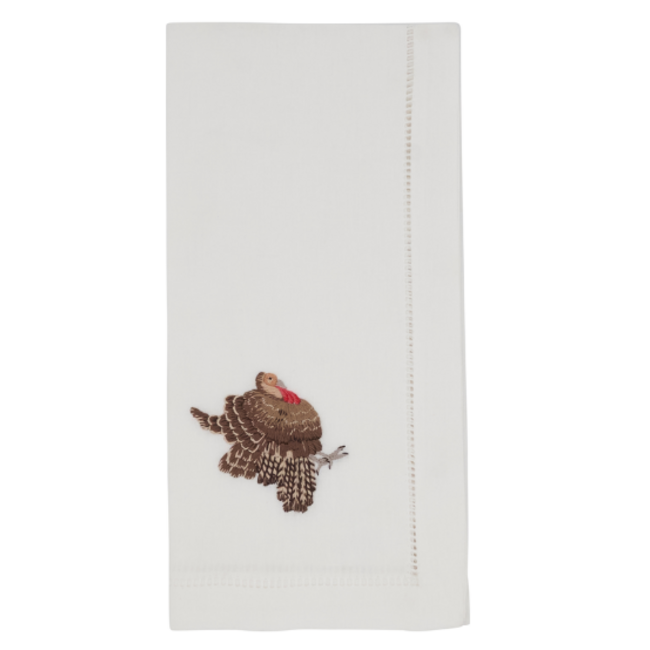 Embr'd Turkey Hemstitch Napkin