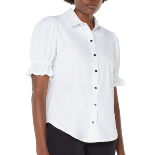 Elbow Puff Sleeve Shirt