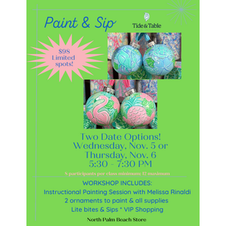 Ornament Paint Class