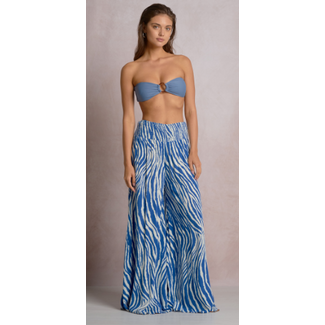 Blue Zebra Palazzo Pant