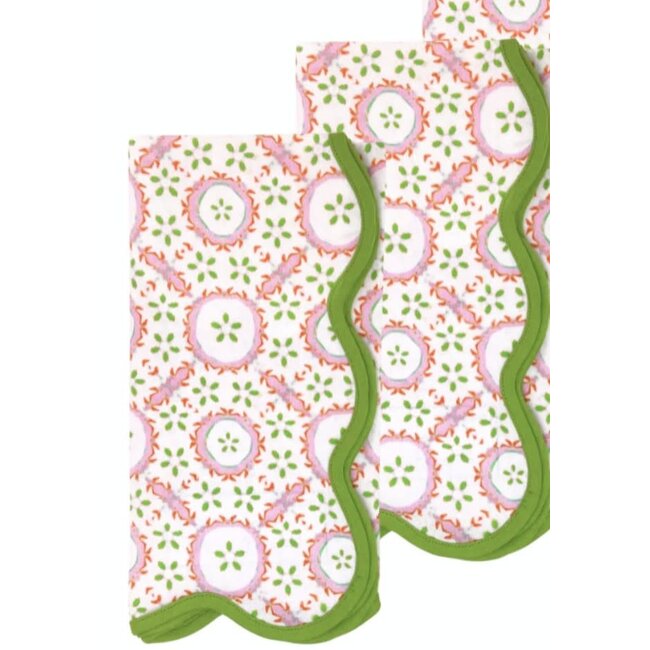 Laura Park Scalloped Cloth Dinner Napkin