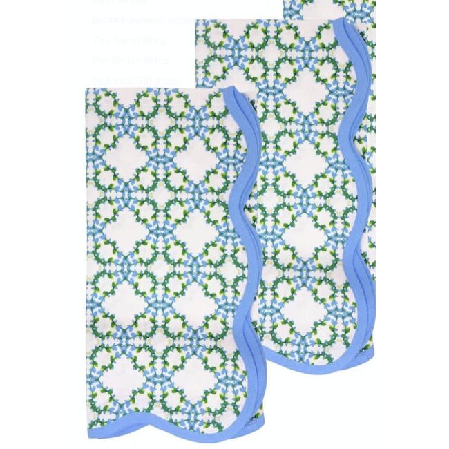 Laura Park Scalloped Cloth Dinner Napkin