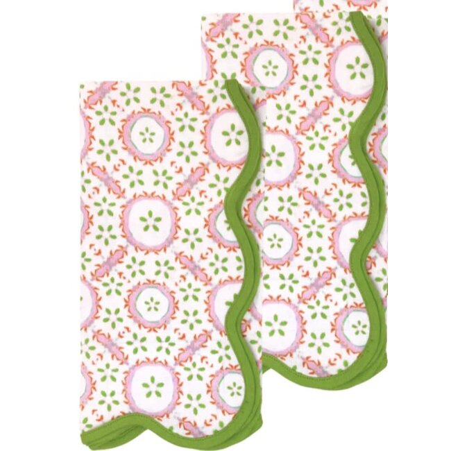 Laura Park Scalloped Cloth Dinner Napkin