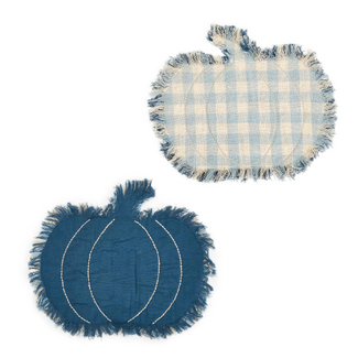 Pumpkin Buffalo Check Placemat