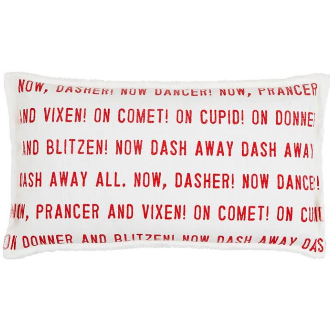 Christmas Face to Face Lumbar Pillow