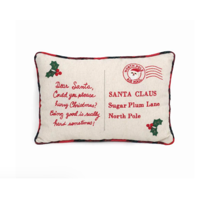 Dear Santa Accent Pillow