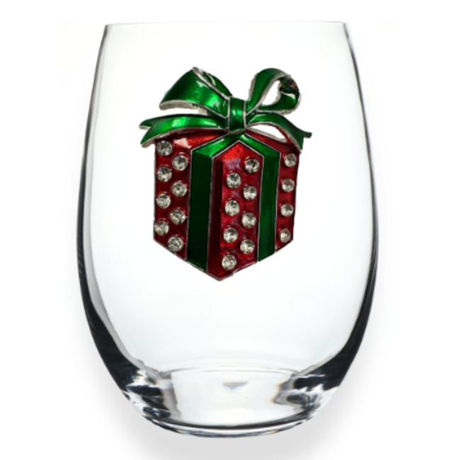 Christmas Stemless Wine Glass
