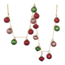Embossed Mercury Glass Ball Ornament Garland