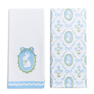 Bunnies & Bows Dish Towel S/2