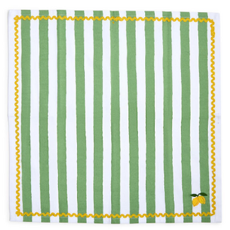 Lemon Embroidered Cloth Napkin