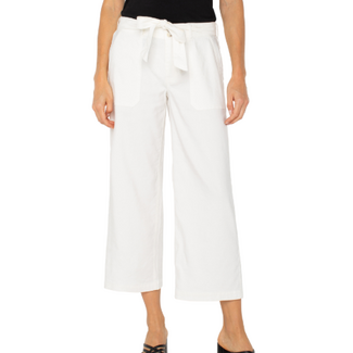 Belted Wide Leg Crop