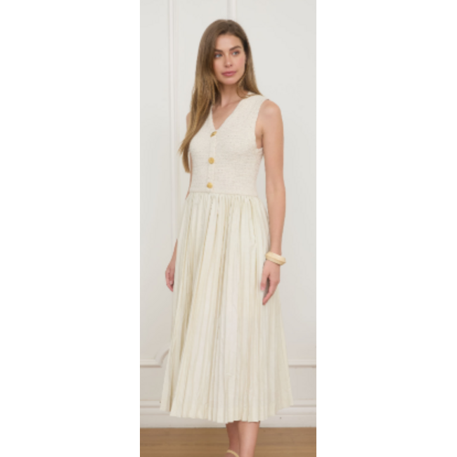 Cream Knit Dress