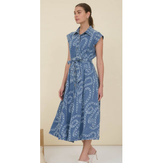 Jacquard Denim Dress