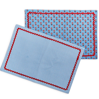 Red, White & Bloom Double-Sided Placemat