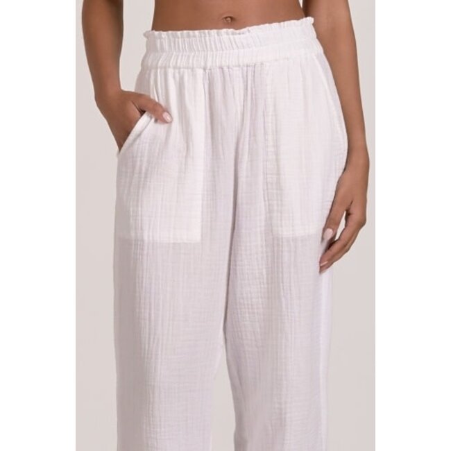 White Gauze Pants