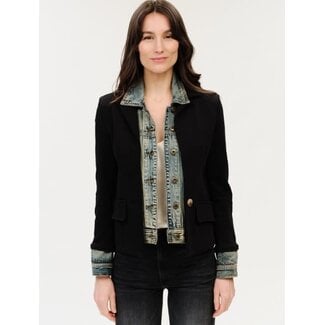 Mixed Media Denim Jacket Clarissa