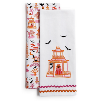 Haunted Pagoda Dish Towels S/2