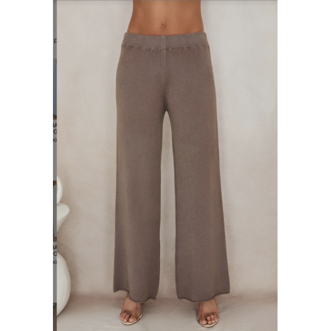 Italian Viscose Knit Flared Pant