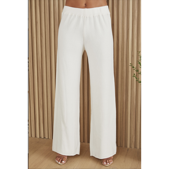 Italian Viscose Knit Flared Pant