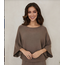 Crew Neck Batwing Sleeve Knit Top