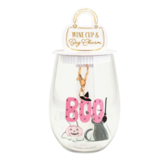 Wine Cup & Bag Charm Set