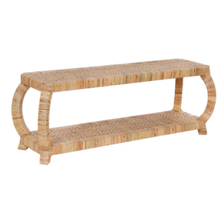 Palma Rectangle Rattan Bench