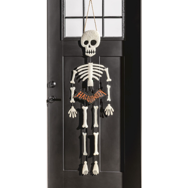 Glitter Skeleton Door Hanger