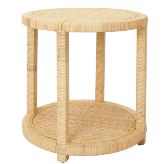 Ellison Round Rattan Side Table