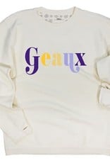 Geaux Corded Crew Pullover