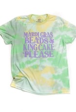 Mardi Gras Beads & King Cake Tee