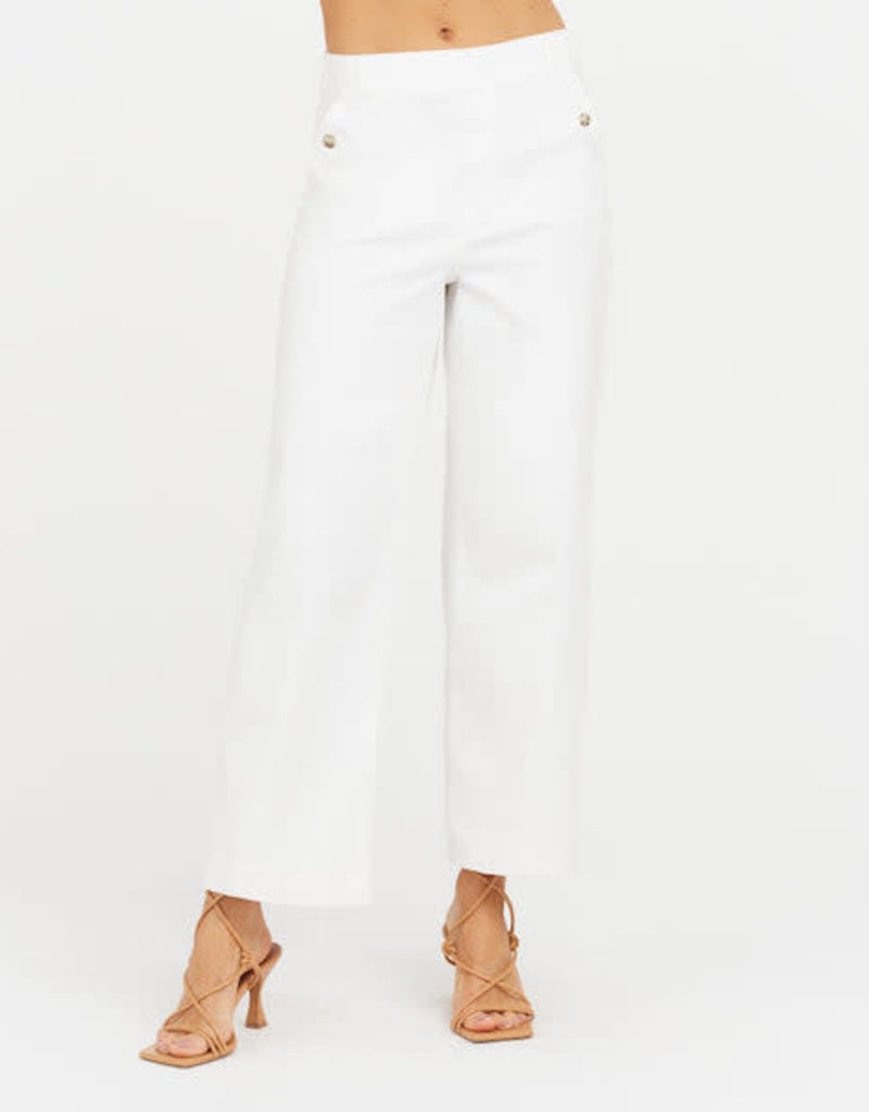 Stretch Twill Cropped Wide Leg Pant - Southern Accents Boutique