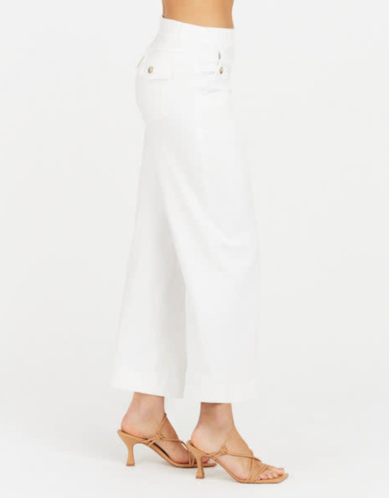 Spanx Stretch Twill Cropped Wide Leg Pant