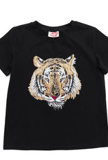 Sparkle City Black Tiger Head Tee