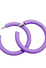 Purple Loop Earrings