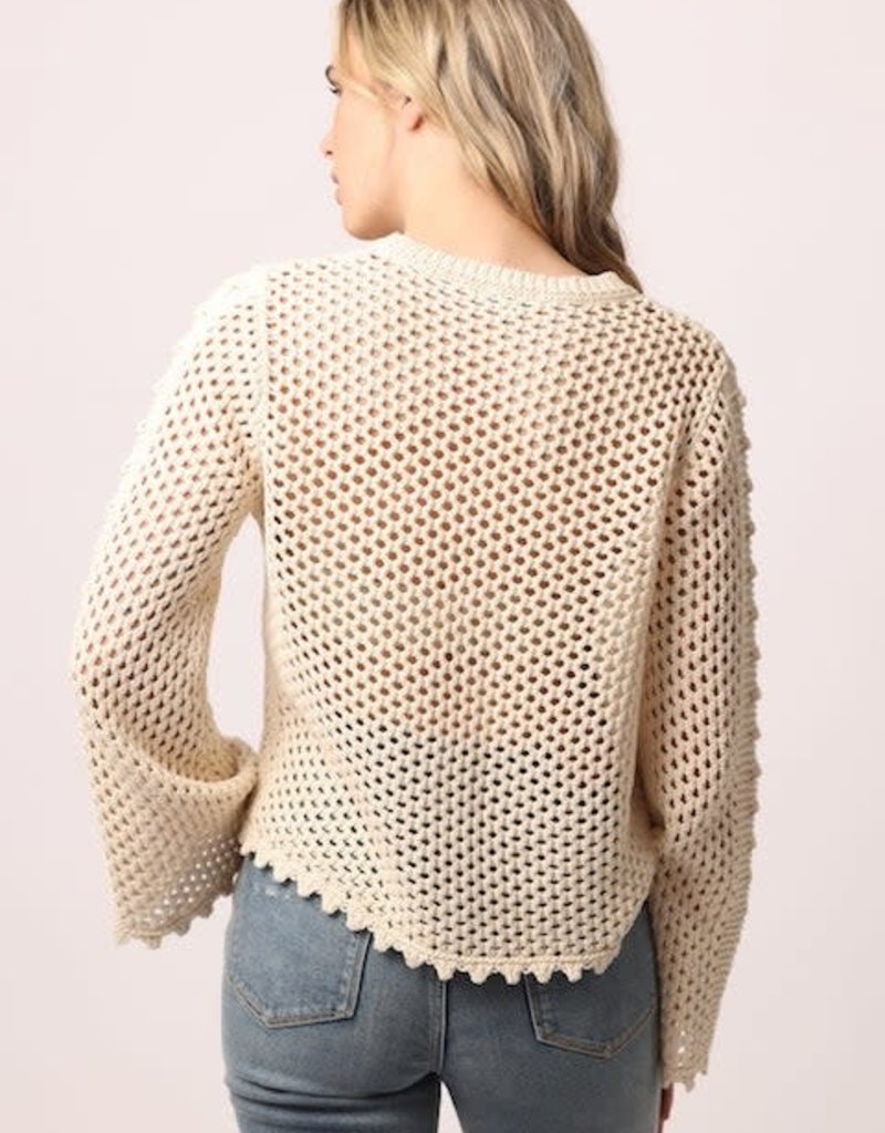 Another Love Meryl Open Knit Sweater