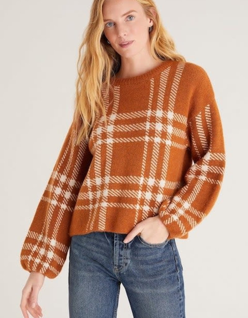 Z Supply Solange Plaid Sweater