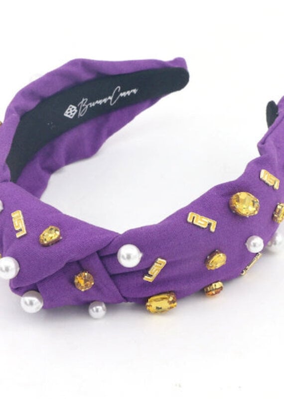 Brianna Cannon Purple LSU Logo Headband