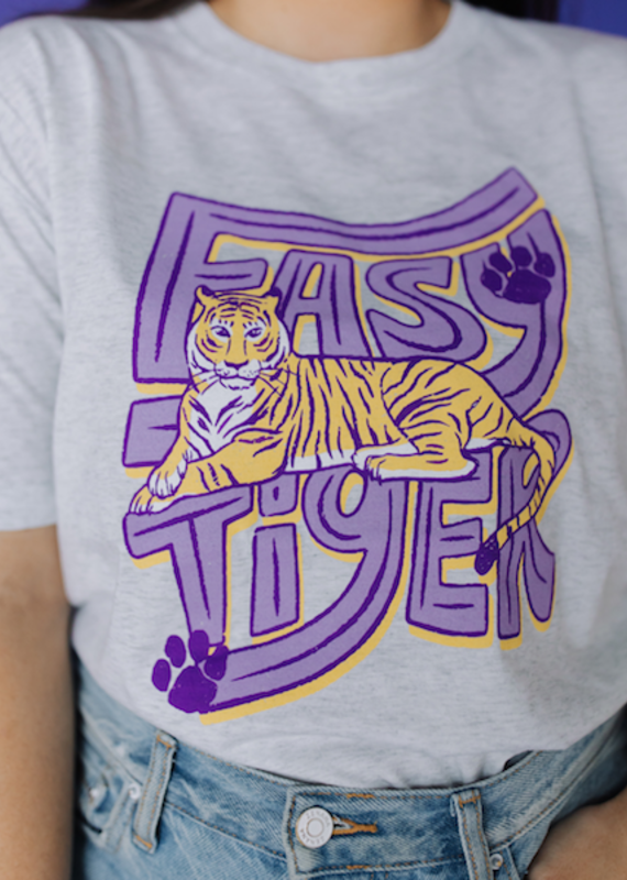 LSU Tigers Yellow Raglan Tee – Sparkle City Co