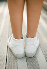 Shu Shop Rooney White Snake High Top Sneaker