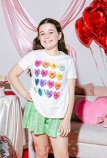 Queen of Sparkles Kids White Sweethearts Tee