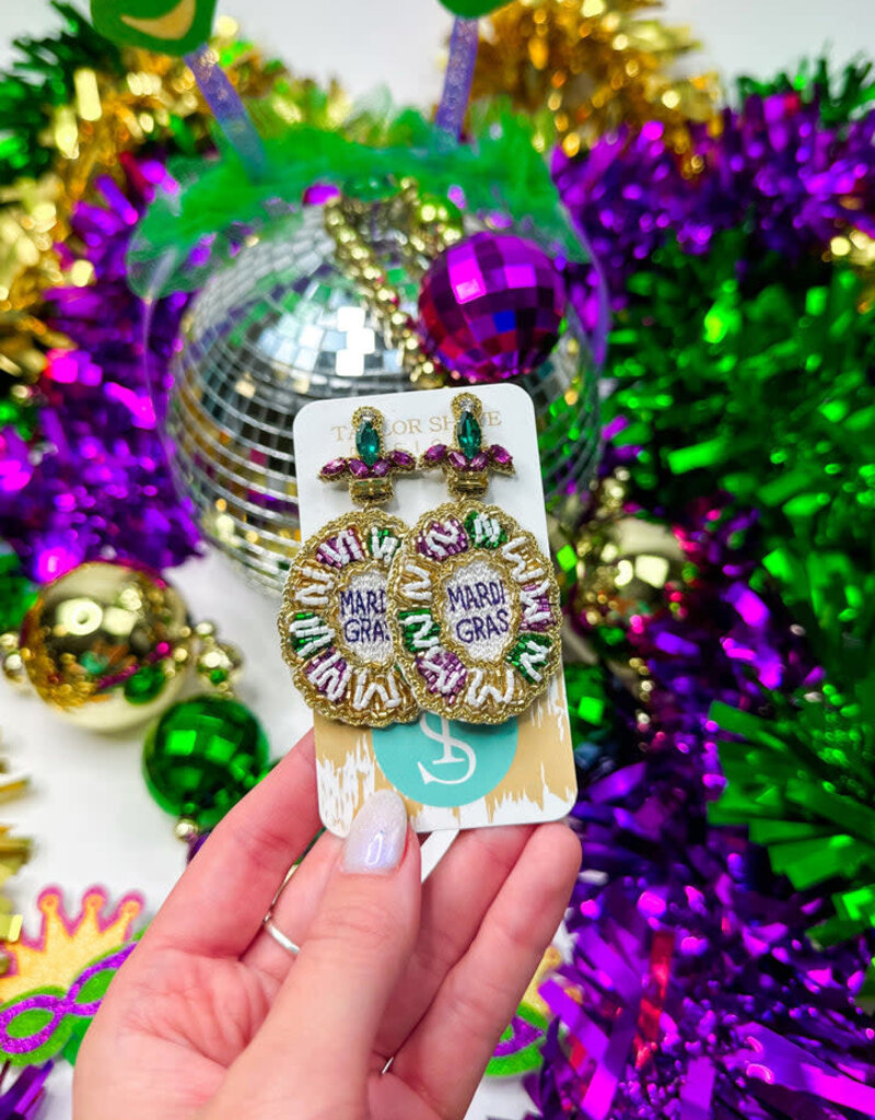 Taylor Shaye Beaded King Cake Drops