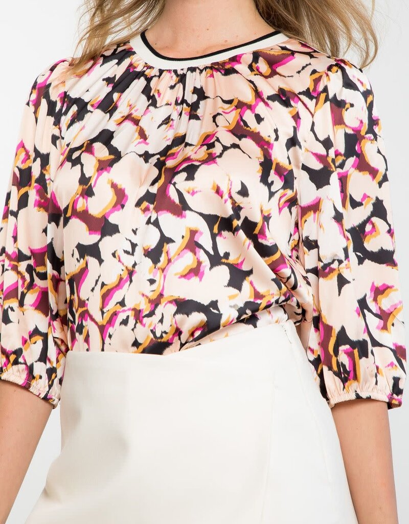 Blooming Bliss Satin Blouse