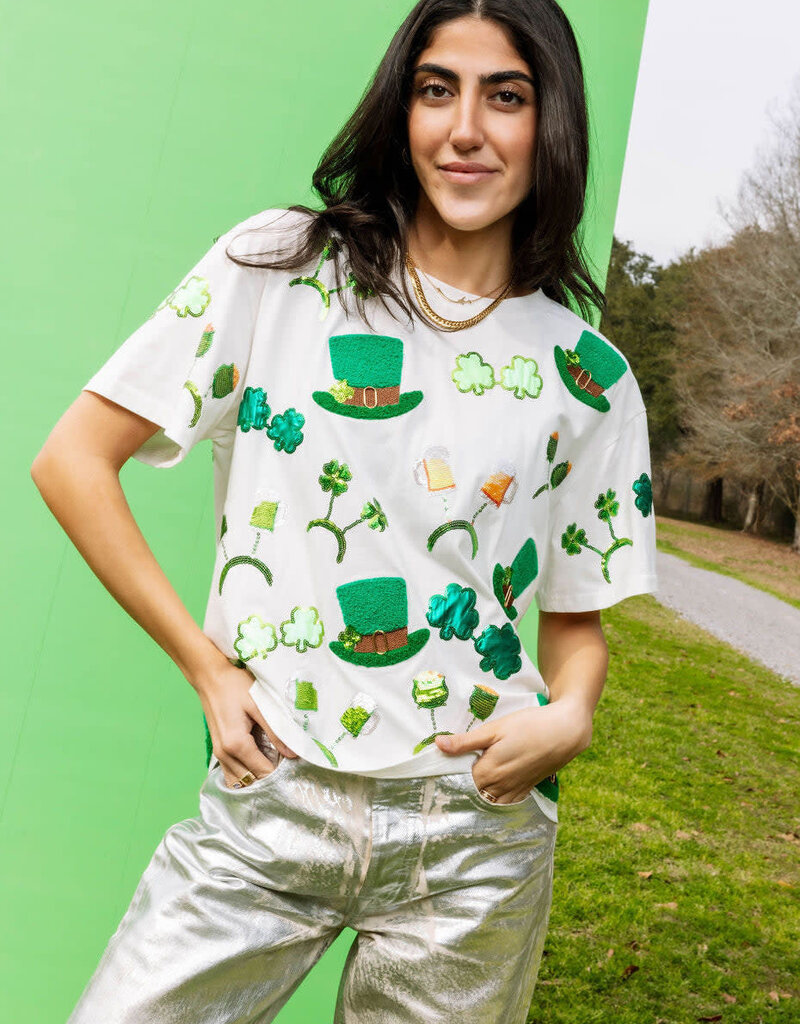 Queen of Sparkles St. Patrick's Day Icon Tee