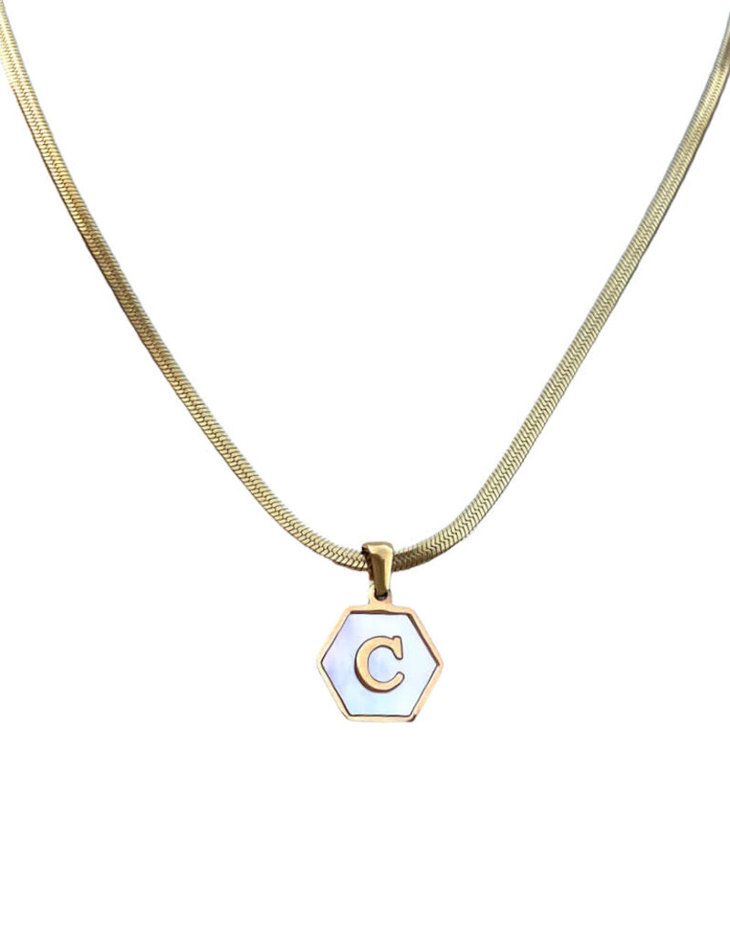 Farrah B Well Played Initial Necklace
