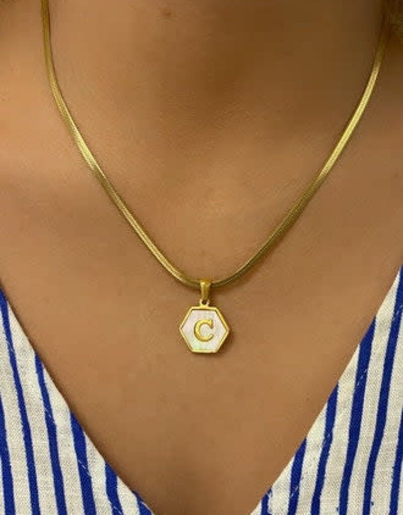 Farrah B Well Played Initial Necklace