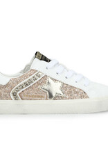 Vintage Havana Kids Patty White/Gold Glitter Sneaker