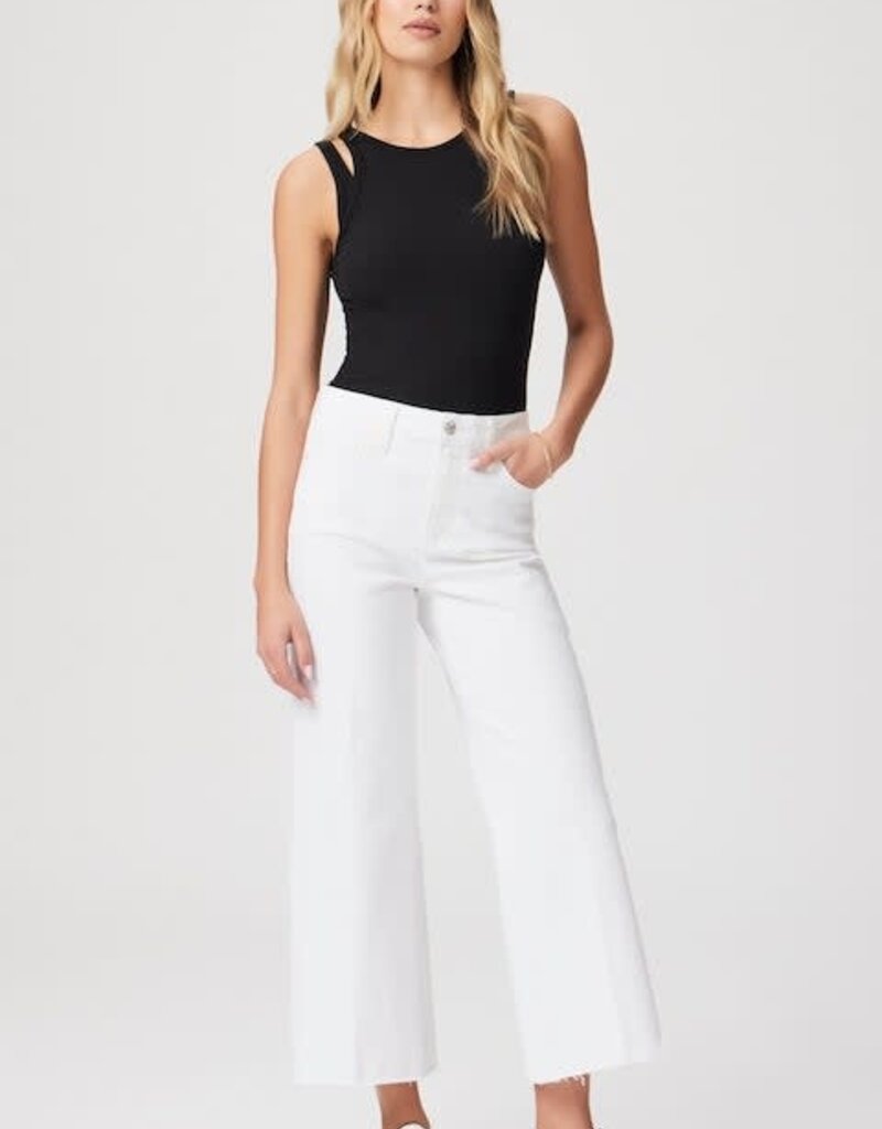 Paige Anessa Raw Hem Crisp White