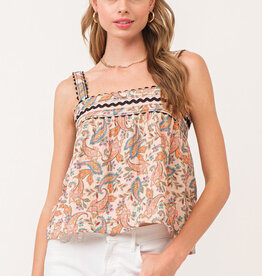 Dear John Ulani Funfetti Ric Rac Top